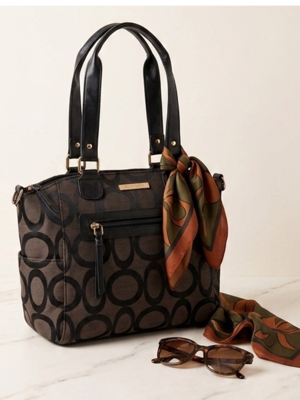 Stylish Brown Insulated Handbag